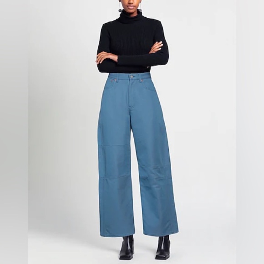 MM6 Slate Blue Horseshoe Pants